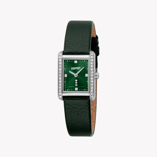 ESPRIT Women's Silver/Green Watch | ES1L512L0015-1